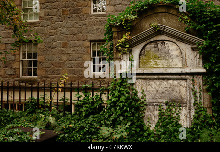 Die Kirkyard oder Kirchhof von St. Nicholas Aberdeen Stockfoto