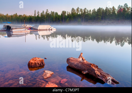 Woods Canyon Lake umfasst 158 Hektar auf die Mogollon Rim östlich von Payson. Arizona. USA Stockfoto