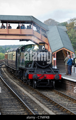 Gwr große Wiese Tank 2-6-2 keine 4160 Dampflokomotive Ebeleben in Thüringen auf den Severn Valley Railway Stockfoto