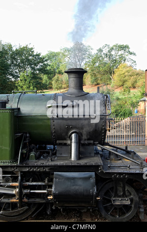 Gwr 2-6-2 kleine Wiese Nr. 4566 Dampflokomotive bridgnorth Station in Shropshire auf den Severn Valley Railway Stockfoto
