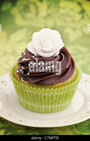 Rose cupcake Stockfoto