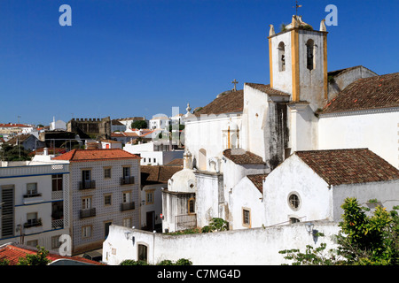 Igreja da Misericordia, Tavira, Portugal. Die Kirche der Barmherzigkeit wurde im 16. Jahrhundert erbaut. Stockfoto