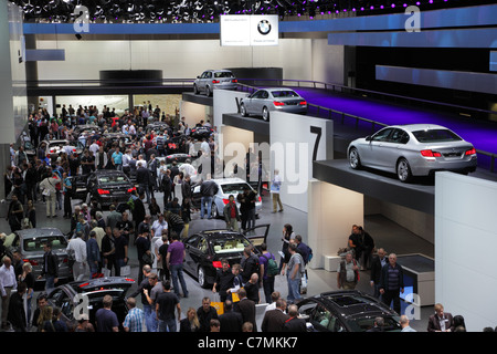 BMW stand auf der 64. IAA (Internationale Automobil Ausstellung) am 24. September 2011 in Frankfurt am Main Stockfoto