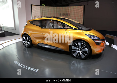 Der Renault R-Space Concept Car auf der 64. IAA (Internationale Automobil Ausstellung) 2011 Stockfoto