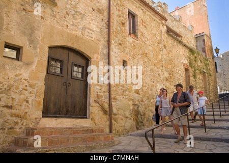 Mittelalterliches Dorf Pals, Katalonien, Spanien Stockfoto