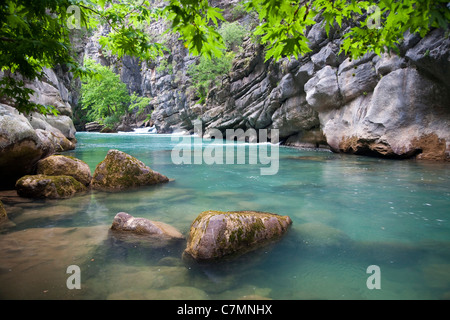 Manavgat Fluss Yedipınarlar Frühjahr Antalya Türkei Stockfoto