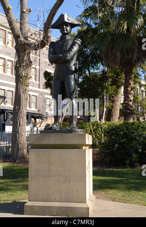 Statue von William Bligh, The Rocks, Sydney, New South Wales, Australien Stockfoto