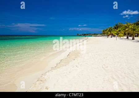 Leere karibischen Sandstrand Stockfoto
