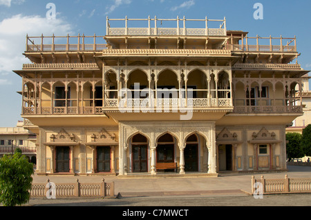 Mubarak Mahal Palast der Stadt Jaipur Rajasthan Indien Stockfoto