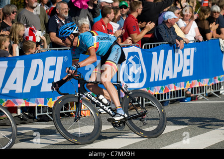 Johan Sergej (Belgien) während der UCI-Straßen-Weltmeisterschaften 2011, Kopenhagen, Dänemark Stockfoto