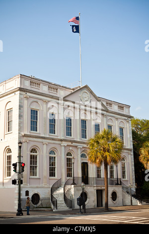 Charleston Rathaus Broad Street Charleston, SC. Stockfoto