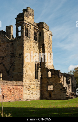 Teil der Überreste der Ashby Burg in Ashby-de-la-Zouch in Leicestershire Stockfoto