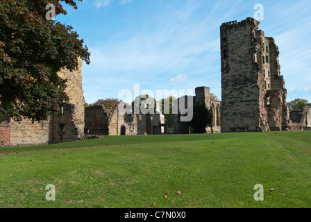 Teil der Überreste der Ashby Burg in Ashby-de-la-Zouch in Leicestershire Stockfoto