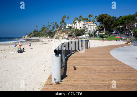Laguna Beach Promenade Promenade - CA Stockfoto