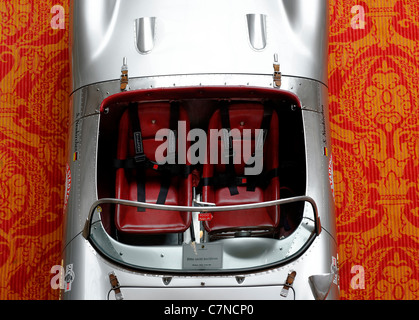 Aus der Vogelperspektive von einem historischen Porsche 550 Spyder, sehr selten, Hamburg, Deutschland, Europa Stockfoto