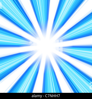 Eine abstrakte glühende platzen Layout mit Exemplar in der Mitte. Stockfoto