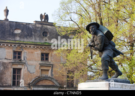 Denkmal für die Bersaglieri, ein Korps der italienischen Armee, Schlacht von Goito, Italien, ersten italienischen Unabhängigkeitskrieg, 1848 Stockfoto