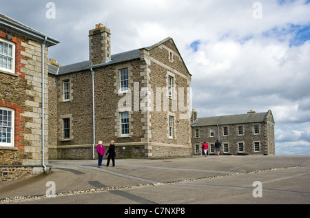 Der Royal Garrison Artillery Kaserne Pendennis Castle in Cornwall Stockfoto