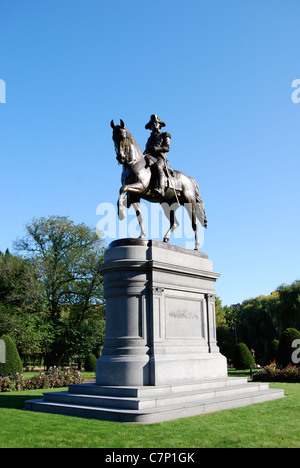 Statue von George Washington, Boston Common. Stockfoto