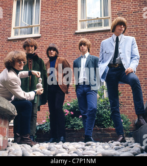 DIE BYRDS US-Gruppe 1965 von links: Roger McGuinn, Dave Crosby, Gene Clark, Chris Hillman, Mike Clarke. Foto: Tony Gale Stockfoto