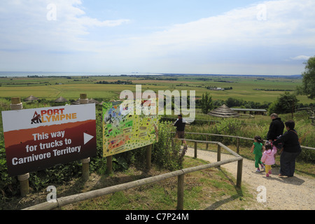 Port Lympne Tier und Wildpark in Kent, England. Stockfoto