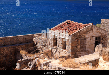 Details über die Spinalonga Stockfoto