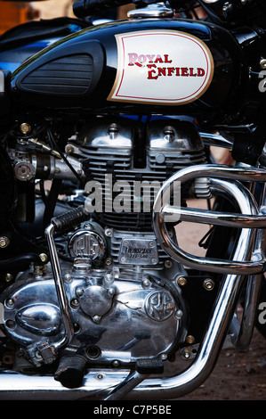 Royal Enfield 500 EFI Bullet Motorrad. Made in India Stockfoto