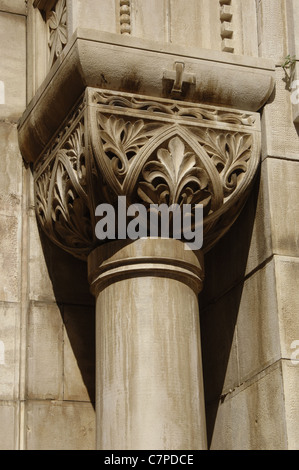 Kroatien. Porec. Euphrasius-Basilika. Byzantinische Kirche, die im 6. Jahrhundert erbaut. Hauptstadt Detail. Stockfoto