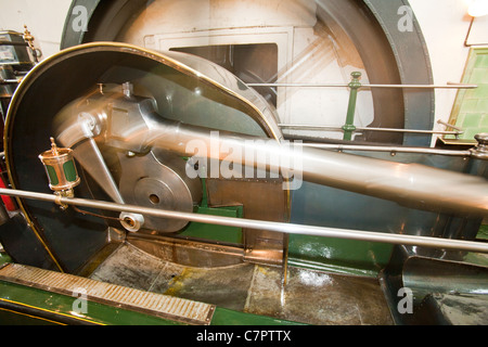 Die Dampfmaschine, Frieden, in Queens Mühle in Burnley. Die Dampfmaschine wurde vor über 100 Jahren erbaut und ist nach wie vor die Mühle antreiben Stockfoto