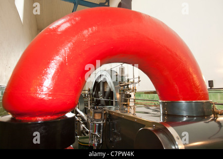 Die Dampfmaschine, Frieden, in Queens Mühle in Burnley. Die Dampfmaschine wurde vor über 100 Jahren erbaut und ist nach wie vor die Mühle antreiben Stockfoto