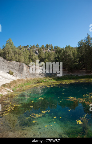 Schöne Lagune, la Fuentona in Soria, Spanien Stockfoto
