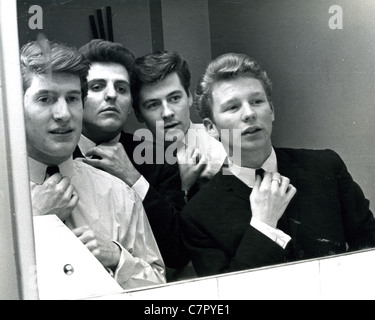 DIE Suchenden UK-pop-Gruppe im Dezember 1963. Siehe Beschreibung unten für Namen.  Foto Tony Gale Stockfoto