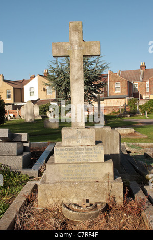 Grab von Generalmajor Hugh Shaw VC Highland Road Cemetery Southsea Portsmouth Hampshire UK Stockfoto