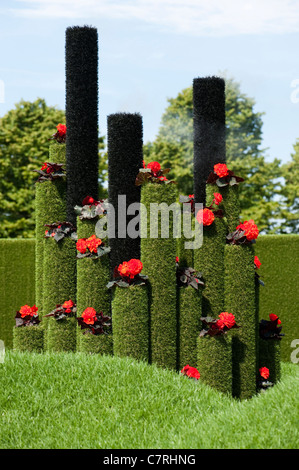 Diamanten & Rost Showgarten in 2011 Hampton Court Palace Flower Show, UK Stockfoto