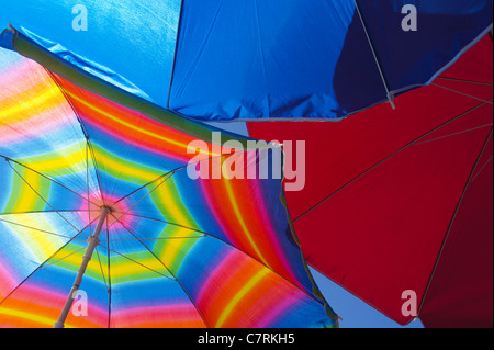 Bunte Sonnenschirme Stockfoto