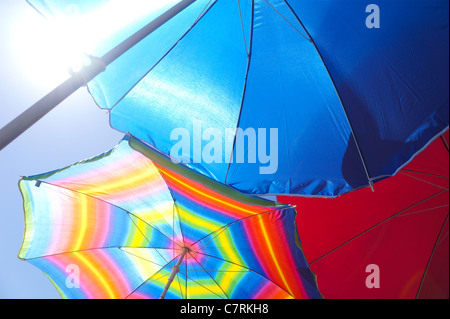 Bunte Sonnenschirme Stockfoto