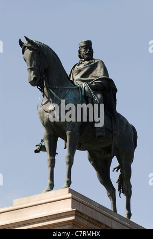 Denkmal Giuseppe Garibaldi am Piazzale Giuseppe Garibaldi, Gianicolo, Rom, Italien. Stockfoto