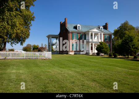 Historische Carnton Plantage - Haus der Familie McGavock während der Bürgerkrieg Schlacht von Franklin, Tennessee USA Stockfoto