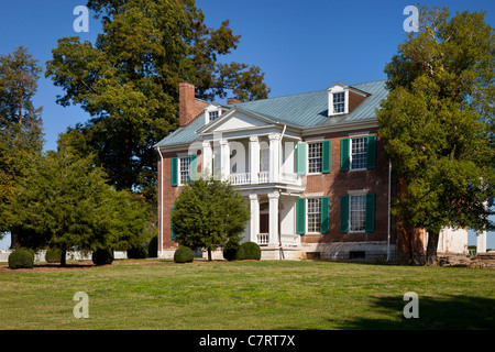 Historische Carnton Plantation - Heimat der Familie McGavock während der Schlacht im Bürgerkrieg in Franklin, Tennessee, USA Stockfoto