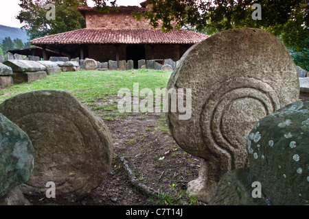 Necrópolis de Argiñeta. Siglos VII-IX d.C. Elorrio. Bizkaia Stockfoto