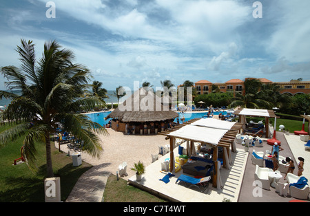 Ocean Coral und Turquesa Resort H10, Puerto Morelos, Riviera Maya, karibische Küste von Mexiko. Stockfoto