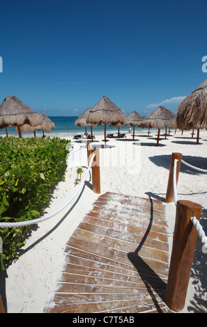 Ocean Coral und Turquesa Resort H10, Puerto Morelos, Riviera Maya, karibische Küste von Mexiko. Stockfoto