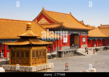 China, Peking, Verbotene Stadt in der Hofburg Stockfoto
