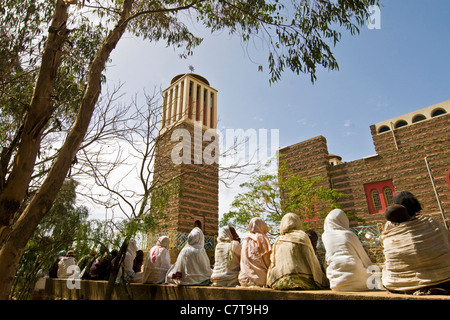 Afrika, Eritrea, Asmara, Enda Mariam orthodoxe Kathedrale Stockfoto