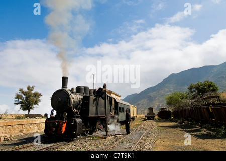 Afrika, Eritrea, Eisenbahn von Asmara nach Massawa Stockfoto