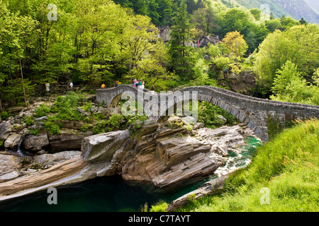 Verzascatal, Lavertezzo, Schweiz, Kanton Tessin Stockfoto
