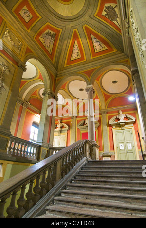 Italien, Piemont, Alessandria, Innenräume des Konservatoriums Vivaldi Stockfoto