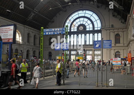 Keleti Palyaudvar (Keleti Hauptbahnhof), Budapest Stockfoto