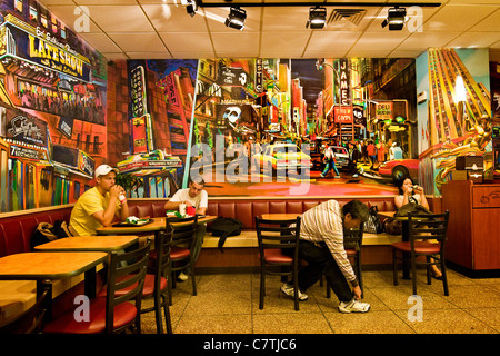 USA, New York City, Manhattan, McDonalds Fastfood Stockfoto