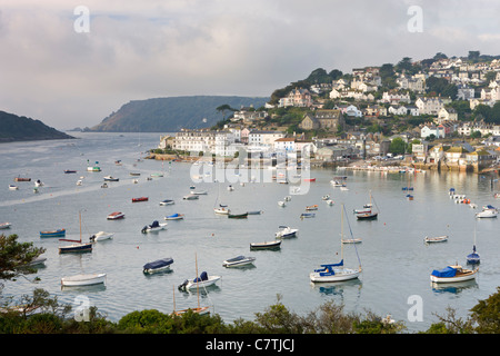 Salcombe und Kingsbridge Estuary aus Snapes Punkt, South Hams, Devon, England. Herbst (September) 2010. Stockfoto